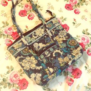 Vera Bradley Mod Floral Blue Tote